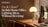 Warm NOGAN table lamp beside office desk