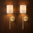 Rechargeable Cylindrical Wall Lights, Set of 2 | Elin Gold