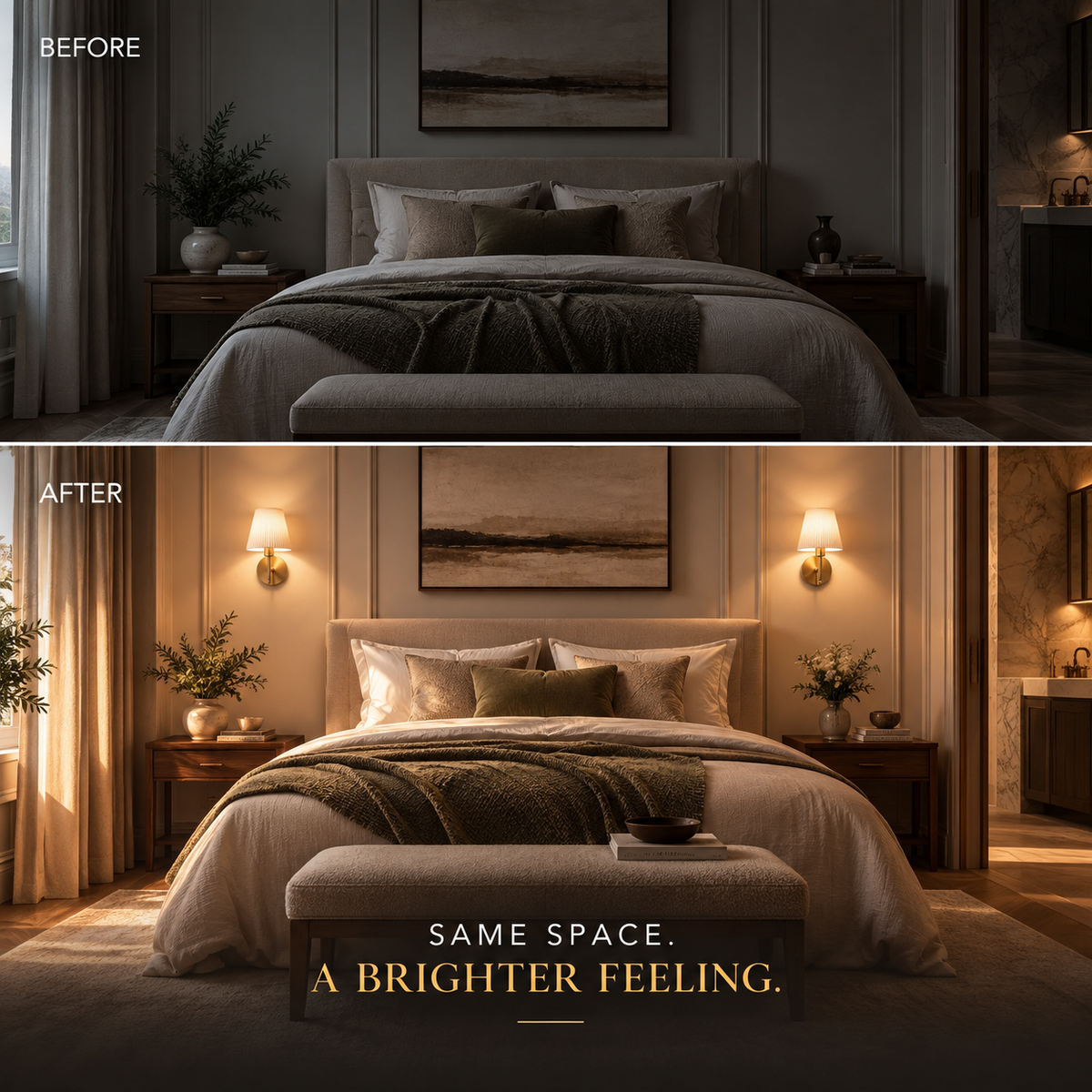 Rechargeable Wireless Curved Wall Lights, Set of 2 | Signe