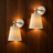 Freya rechargeable wall lights, set of 2, lifestyle shot