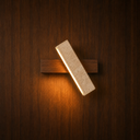 Bjørk travertine and Scandinavian wood wall light on a wood wall, NOGAN Lights