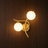 Skimra modern sculptural metal wall light on a wall, NOGAN Lights