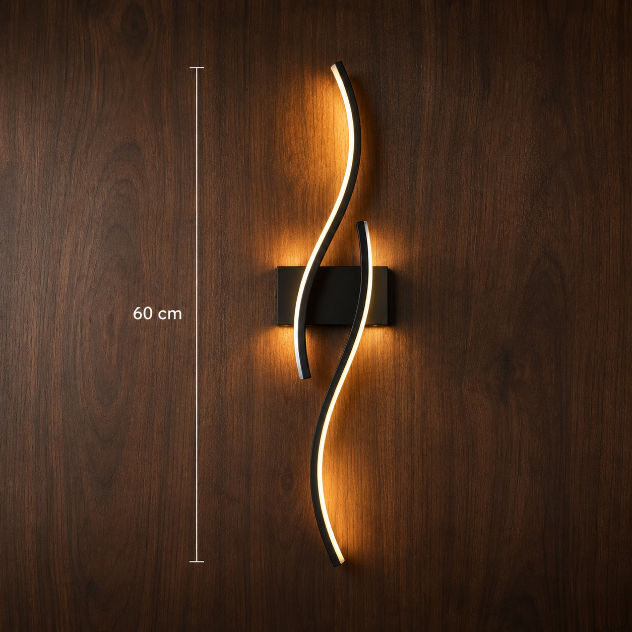 Kerti modern LED wall light styled in a calm modern interior