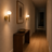 Dögg gold designer wall light styled in an elegant interior