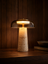 Genuine Travertine Table Lamp | Kaya