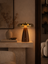 Walnut & Amber Glass LED Table Lamp | Lykke