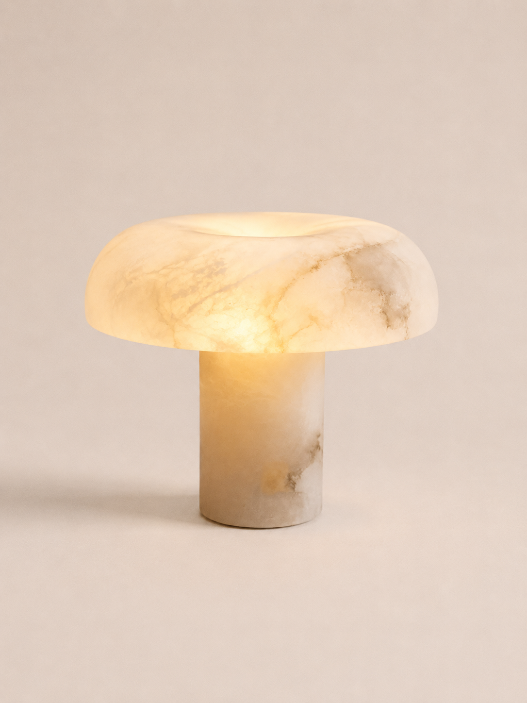 Genuine Alabaster Table Lamp | Woko