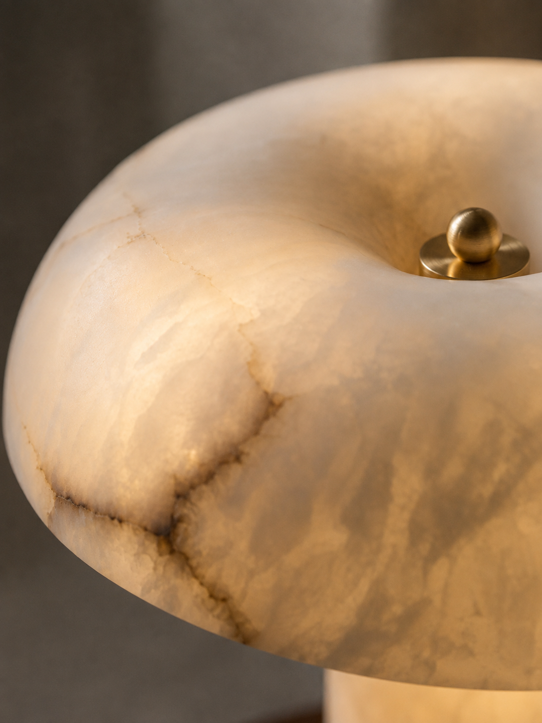 Genuine Alabaster Table Lamp | Woko