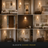 Wireless Rechargeable Wall Lights, Set of 2 | Tiki Gold