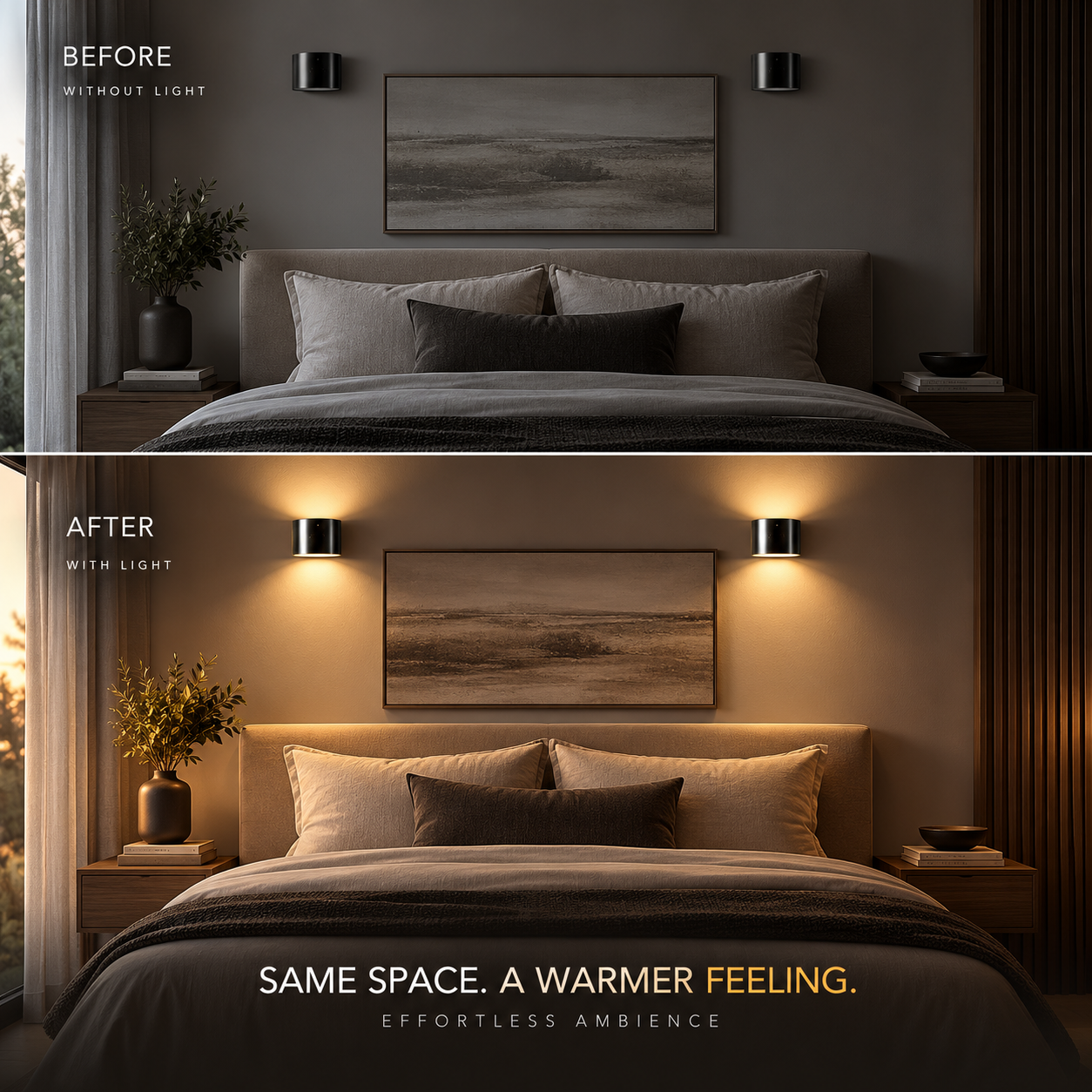 Rechargeable Wireless LED Wall Lights | Ylva