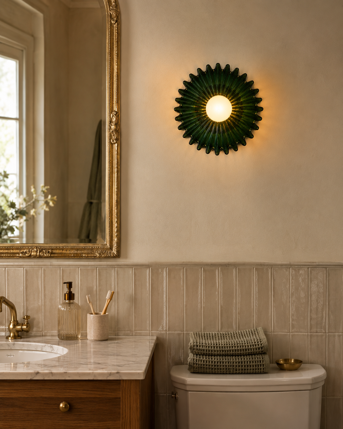 Elegant Glass Wall Light | Vopiek