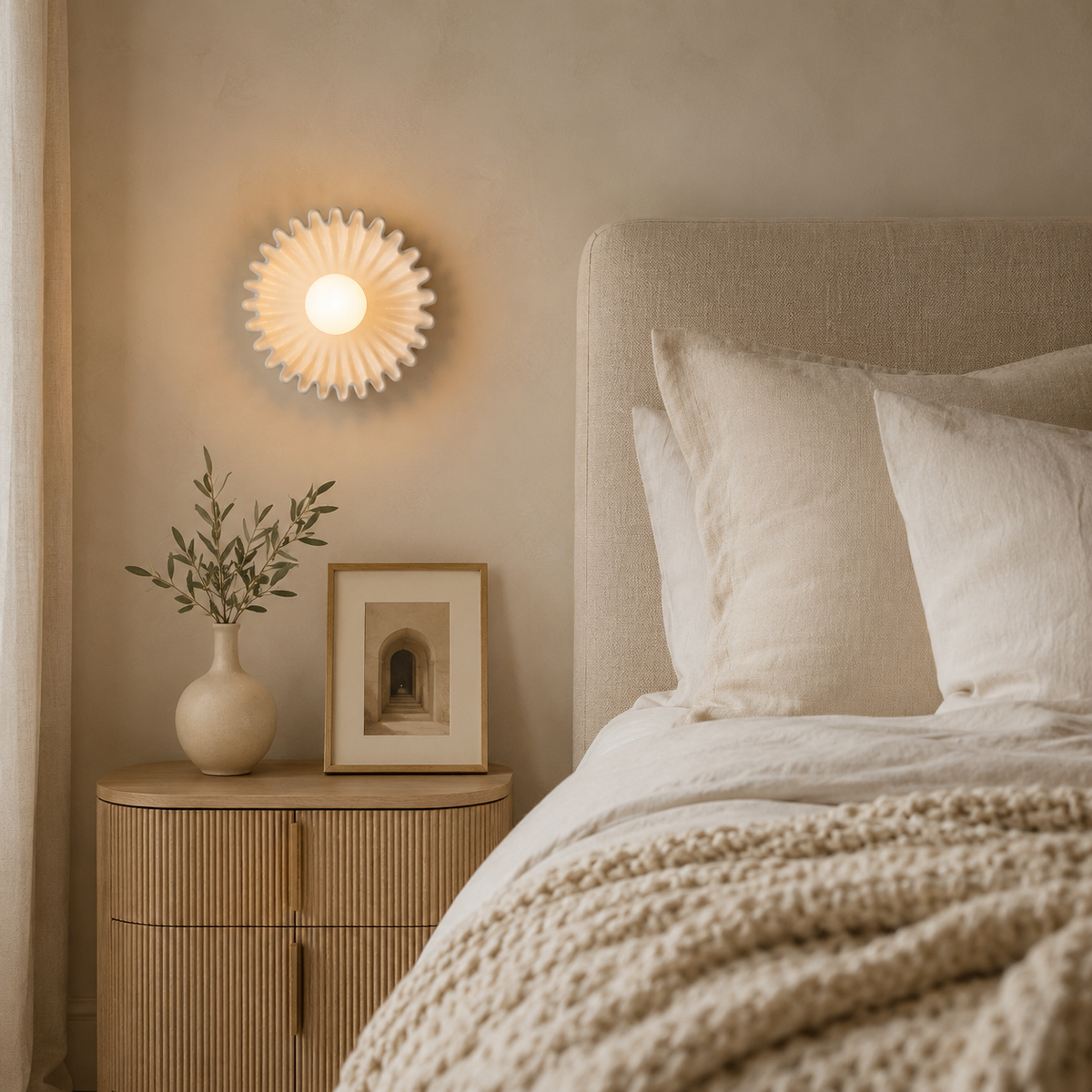 Elegant Glass Wall Light | Vopiek