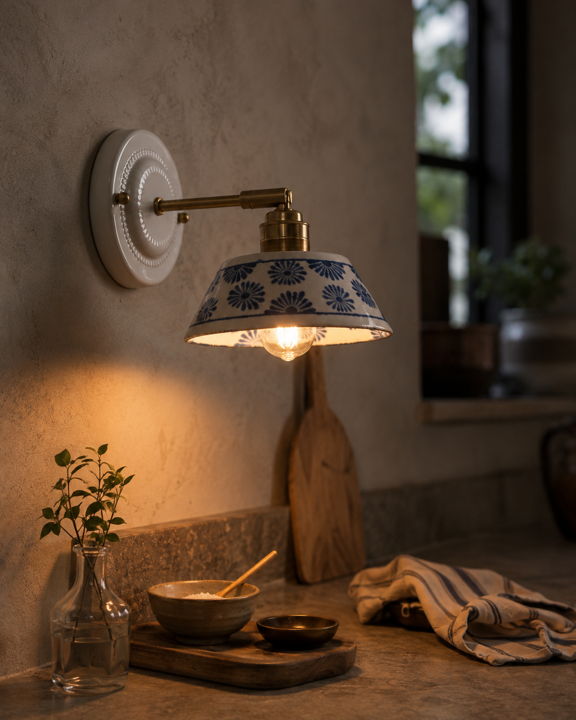 Handcrafted Ceramic Wall Light | Zula