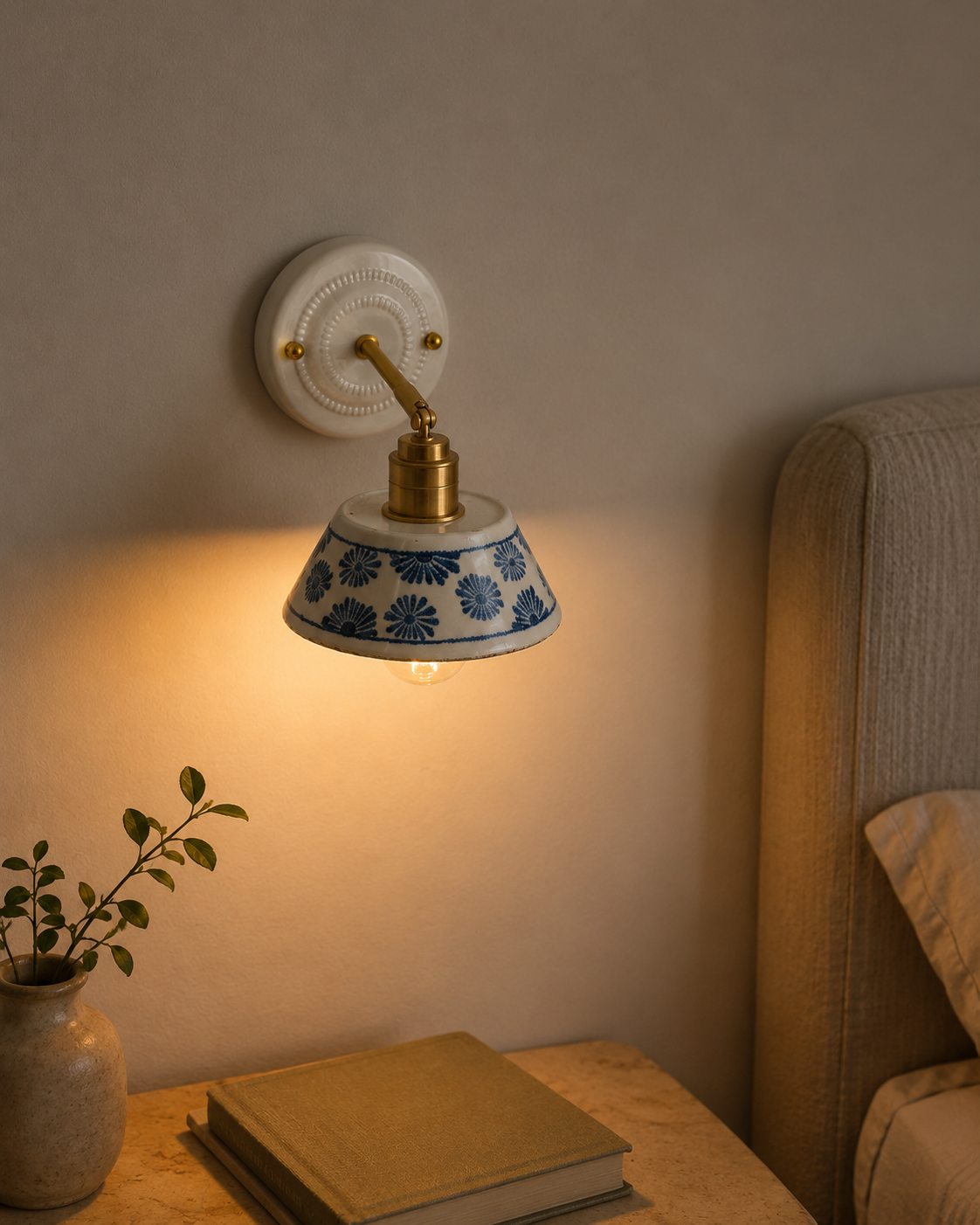 Handcrafted Ceramic Wall Light | Zula