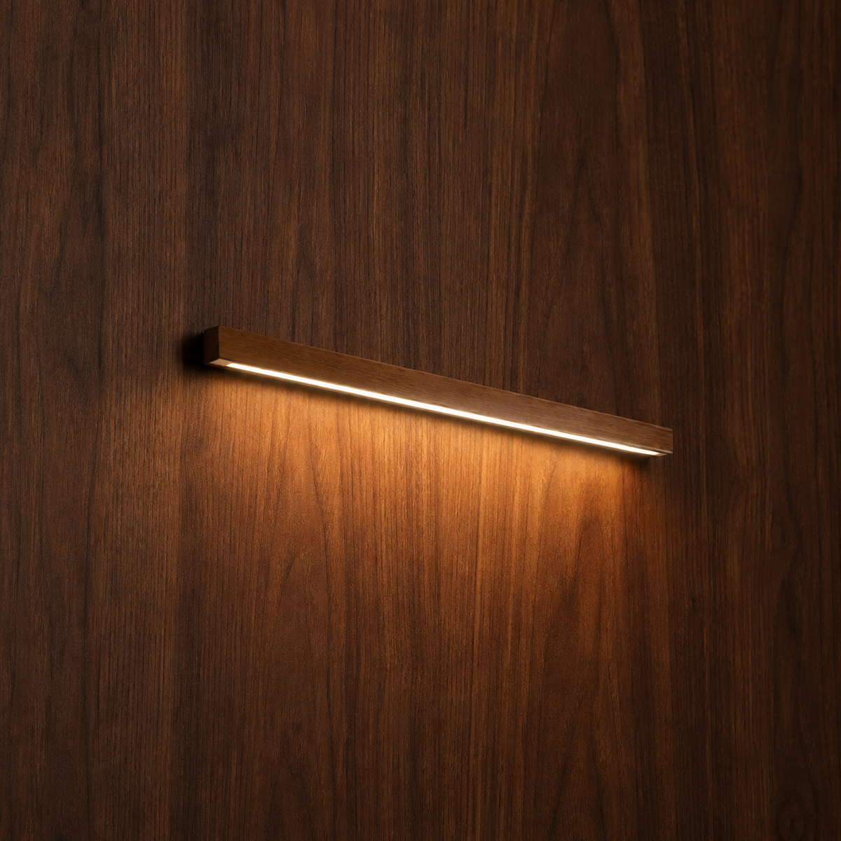 Solid Wood Wall Light with Linear LED | Linepar