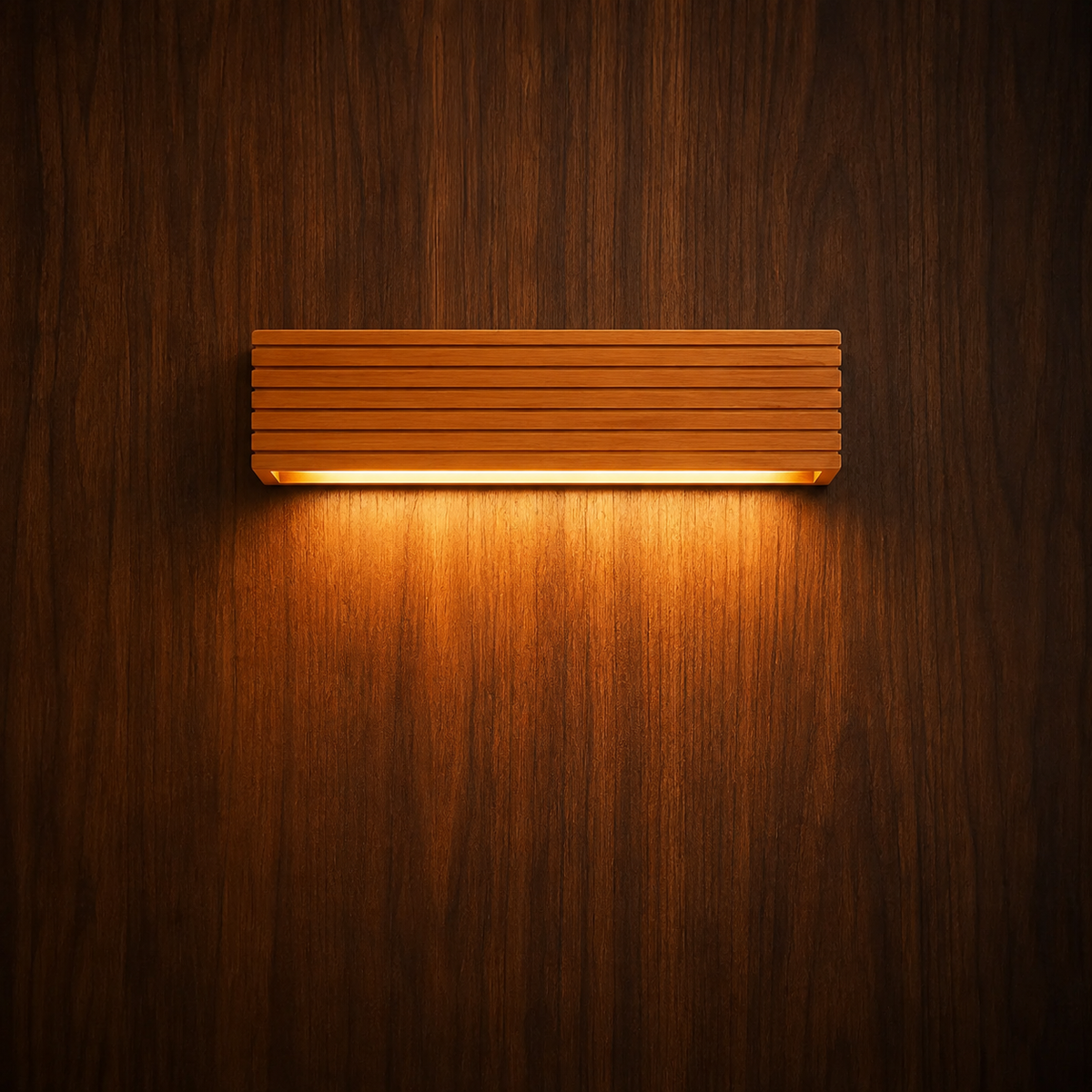 Solid Wood LED Bathroom Wall Light | Haya