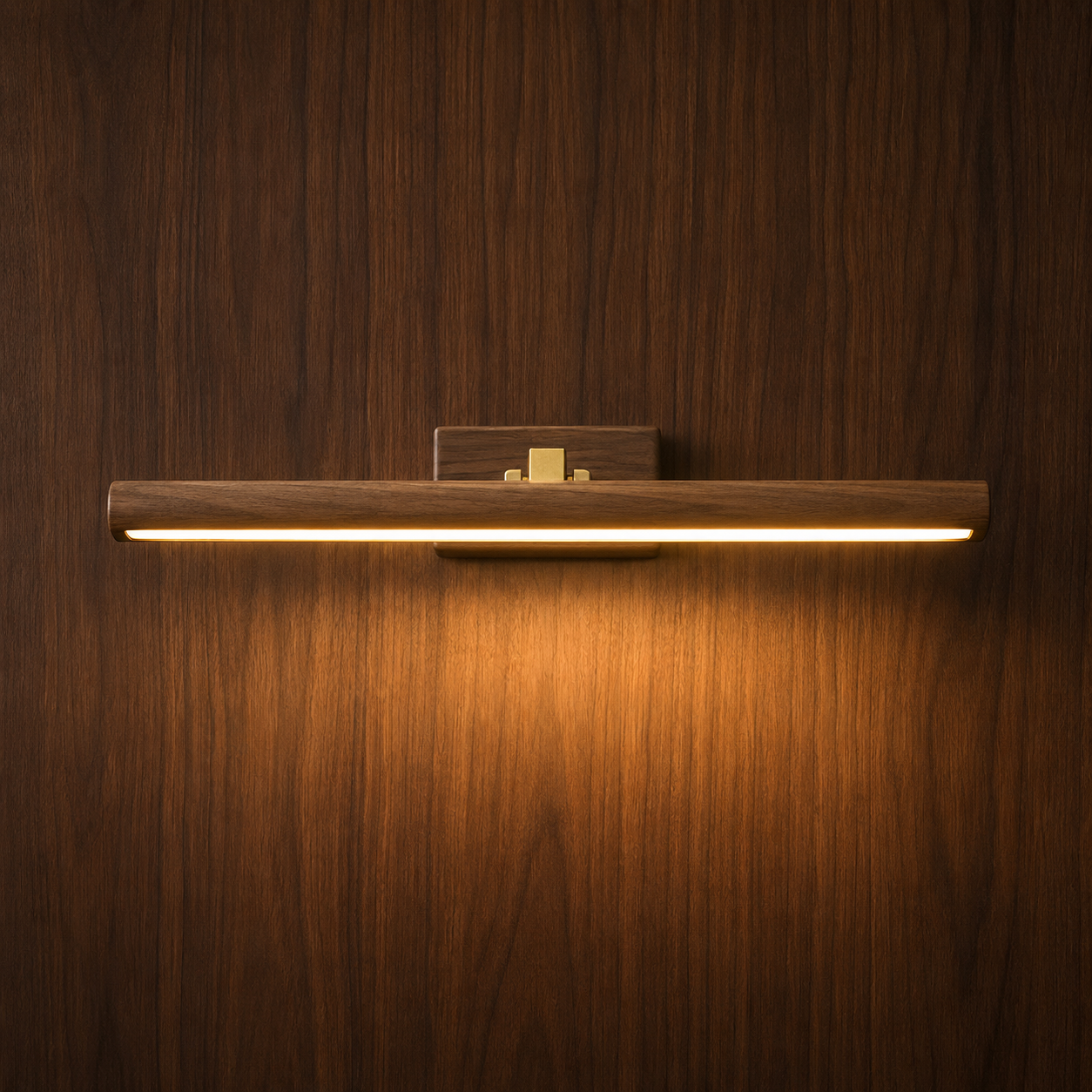 Wooden LED Bathroom Wall Light | Bakol