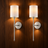 Elin rechargeable wall lights, set of 2, lifestyle shot