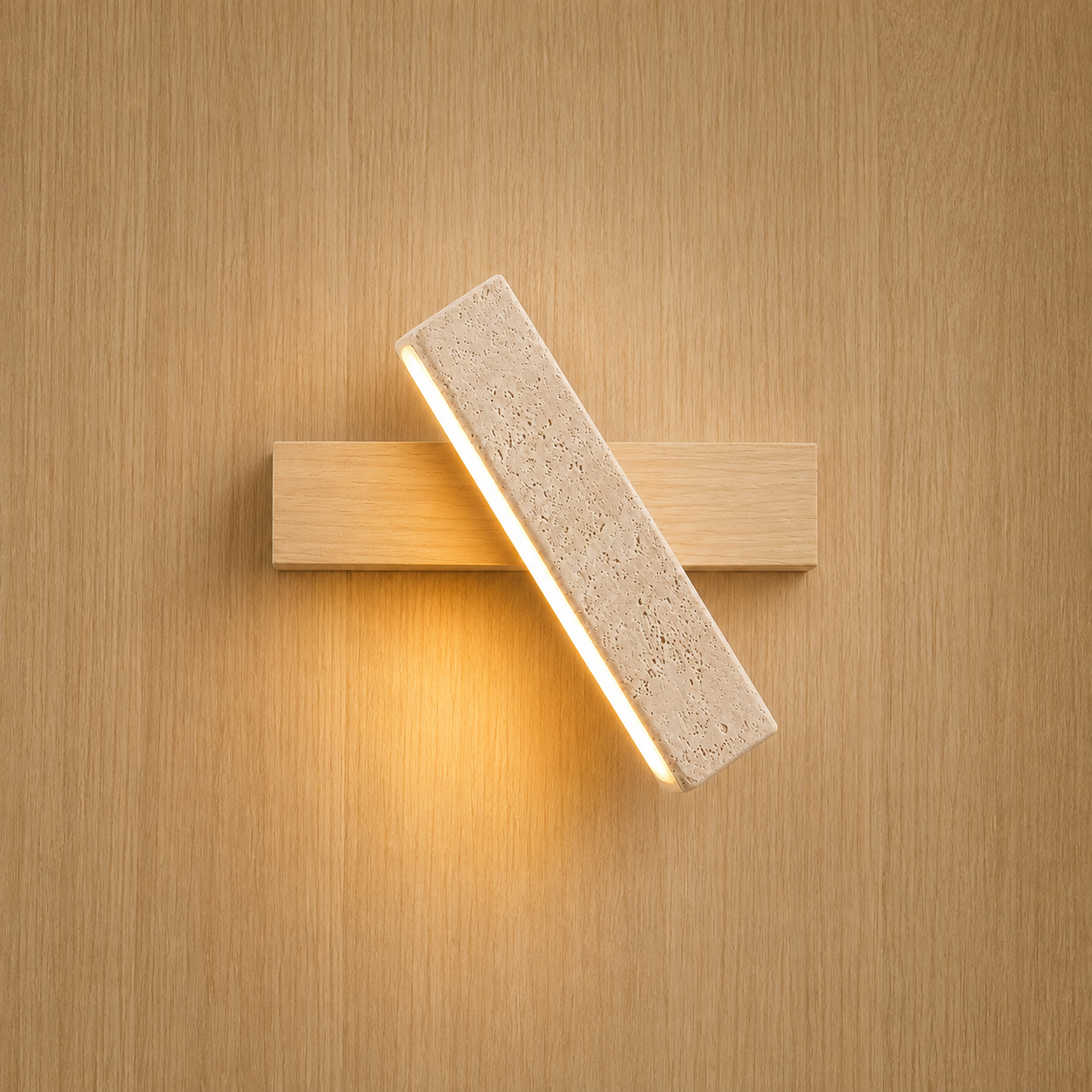 Bjørk Scandinavian wall light shown in a calm living room