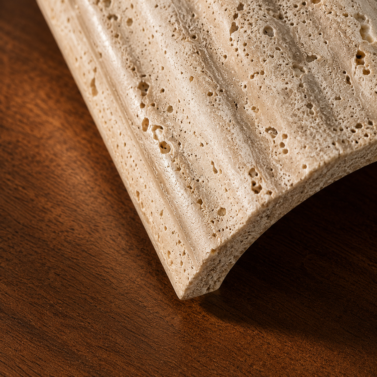 Crunda Nordic travertine wall light styled as soft bedroom lighting