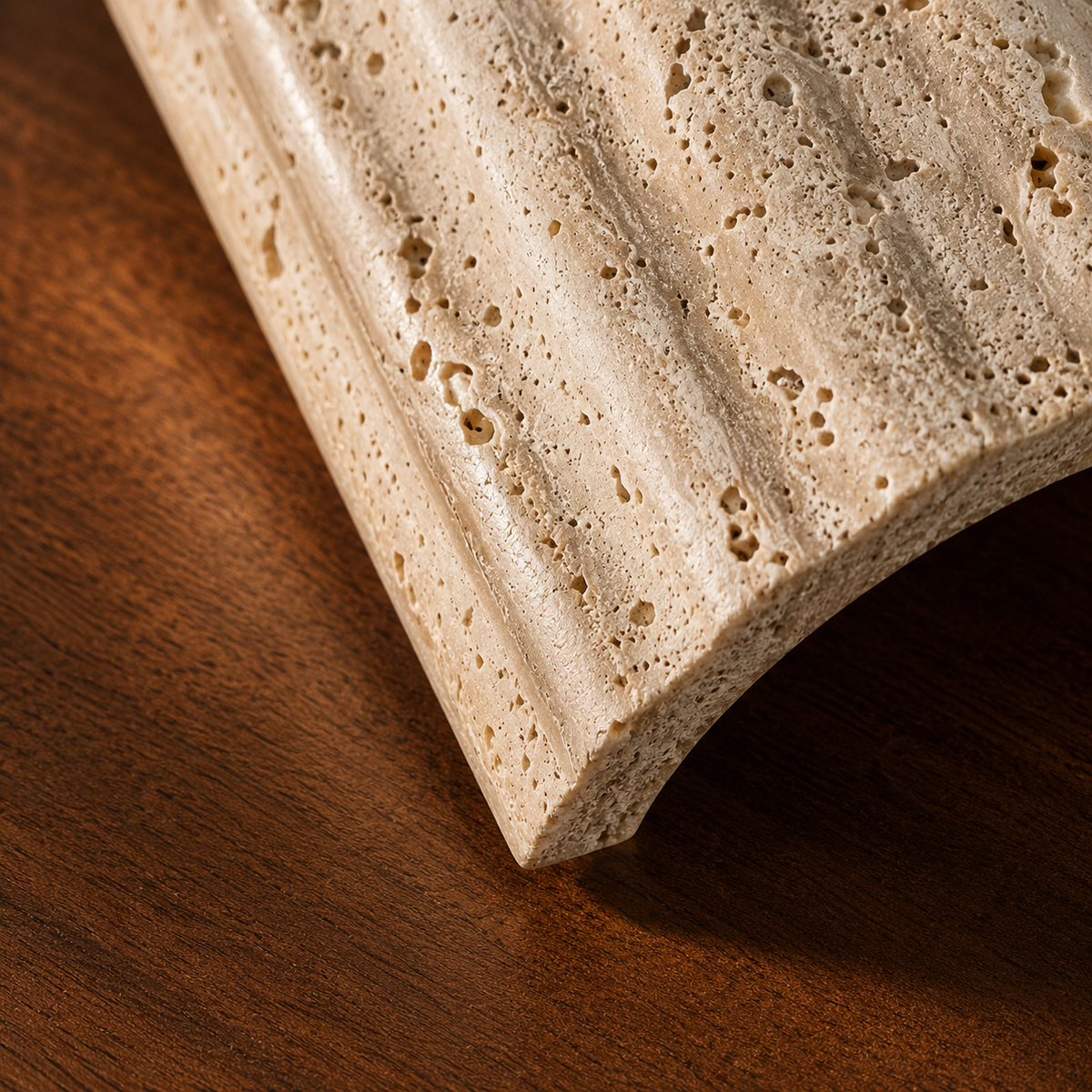 Crunda Nordic travertine wall light styled as soft bedroom lighting