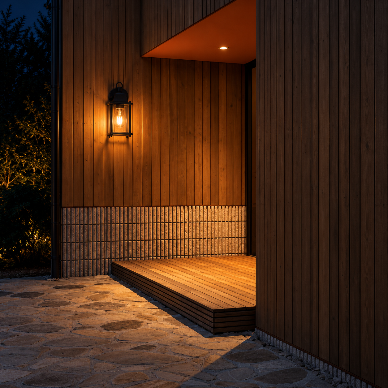 Retro Tempered Glass Outdoor Wall Light | Vinter